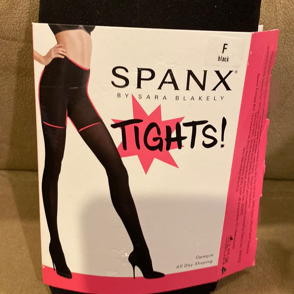 Spanx black tights new in package size F